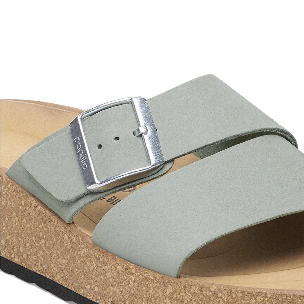 New Papillio by Birkenstock Almina Nubuck Leather Platform Sandal - - Picture 6 of 11